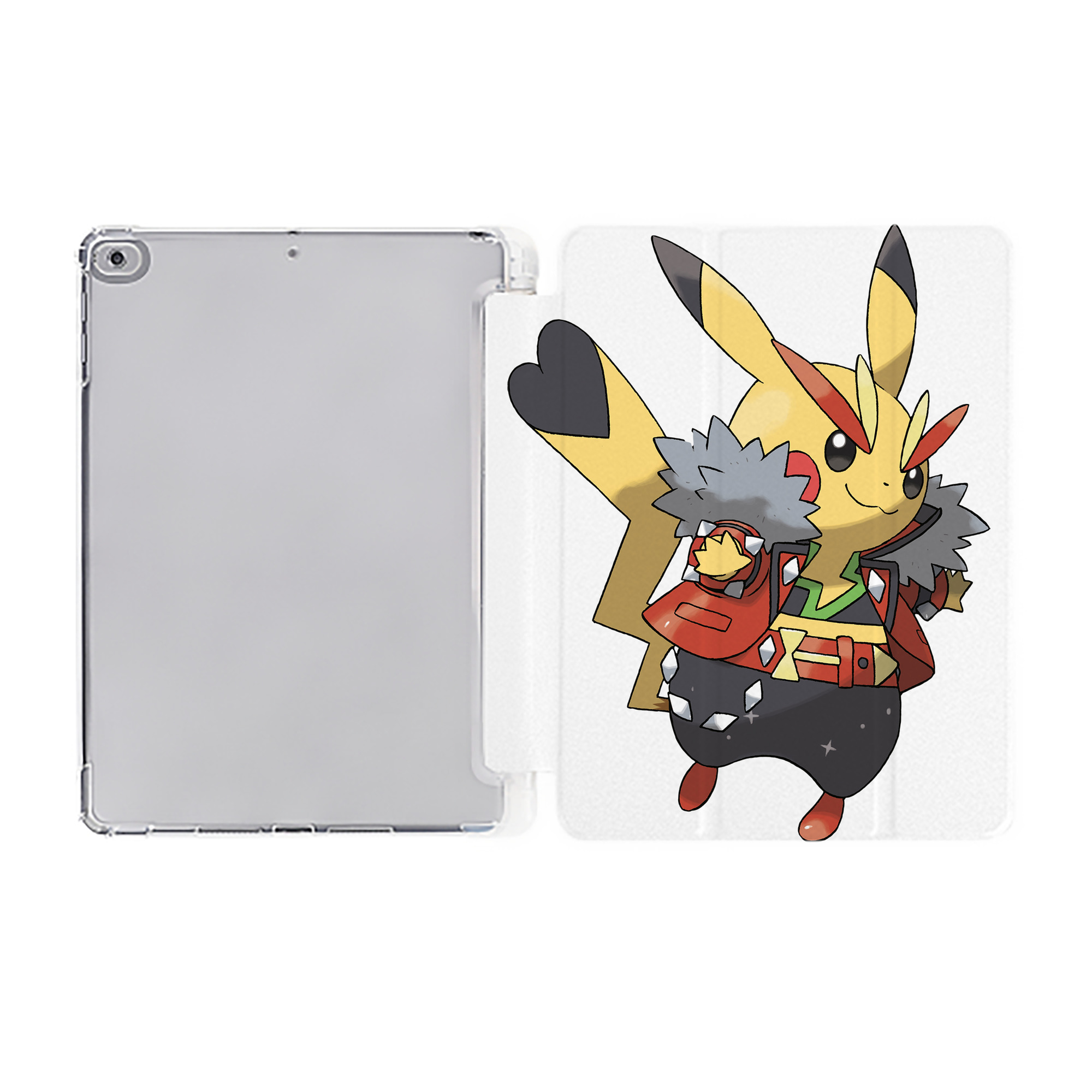 （画像用） ポケットモンスター Pokémon IPad ケース ペン収納付き 三つ折りスタンド PUレザー×シリコン 対応機種9.5/10.5/10.9インチ